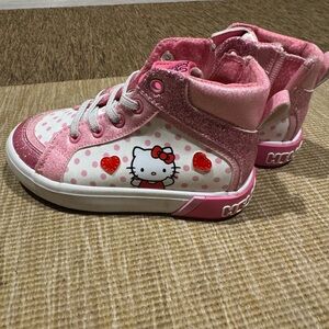 Sanrio Hello Kitty Pink and White Kids Sneakers